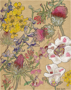 Wildflowers of Pinnacles National Park Print by Katie Dunkle Chance