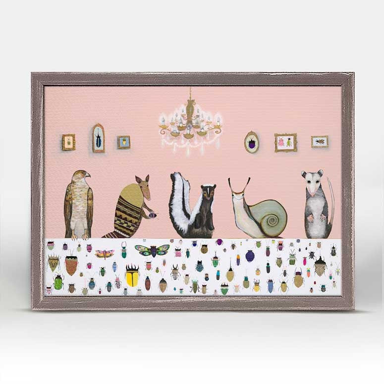 Snail's House Mini Framed Canvas Print by Eli Halpin