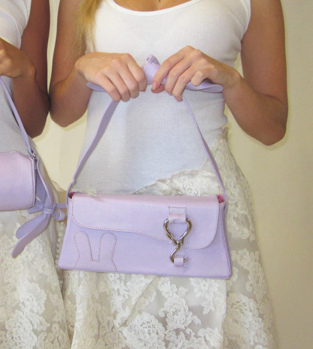 Bunny Ears Box Handbag by design Girls World - Lilac