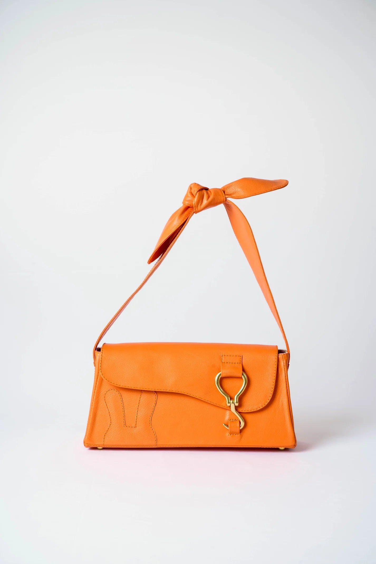 Bunny Ears Box Handbag by design Girls World - Orange