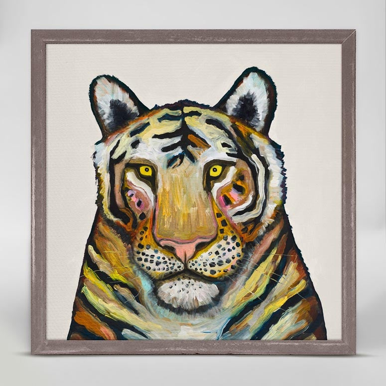 This tiger is one of our favorite jungle friends and we know he'd make a great addition to your animal art collection! Shop this and more lovely animal art from Eli Halpin.