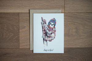 Hang in There Greeting Card by Stationery Bakery