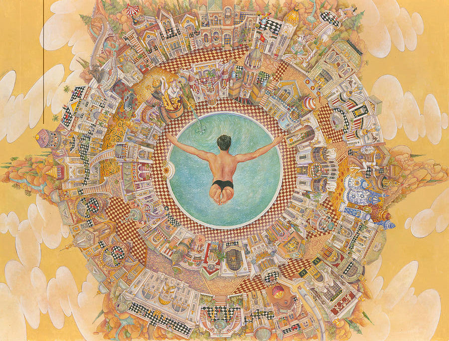 High Dive Print by Chris Celusniak