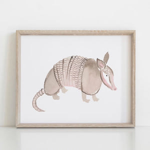 Armadillo Print by Kathyphanstastic