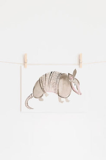 Armadillo Print by Kathyphanstastic