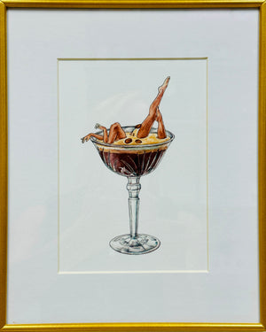 Espresso Martini Print by Maridad Studio - Framed