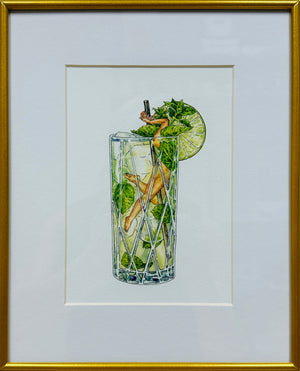 Mojito Print by Maridad Studio - Framed