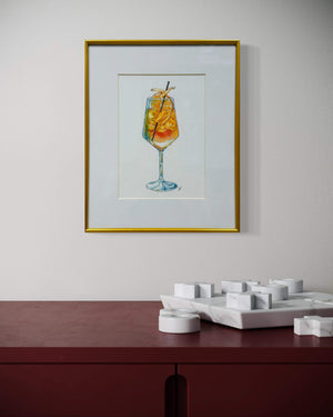 Aperol Spritz Print by Maridad Studio - Framed