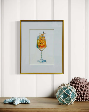 Aperol Spritz Print by Maridad Studio - Framed