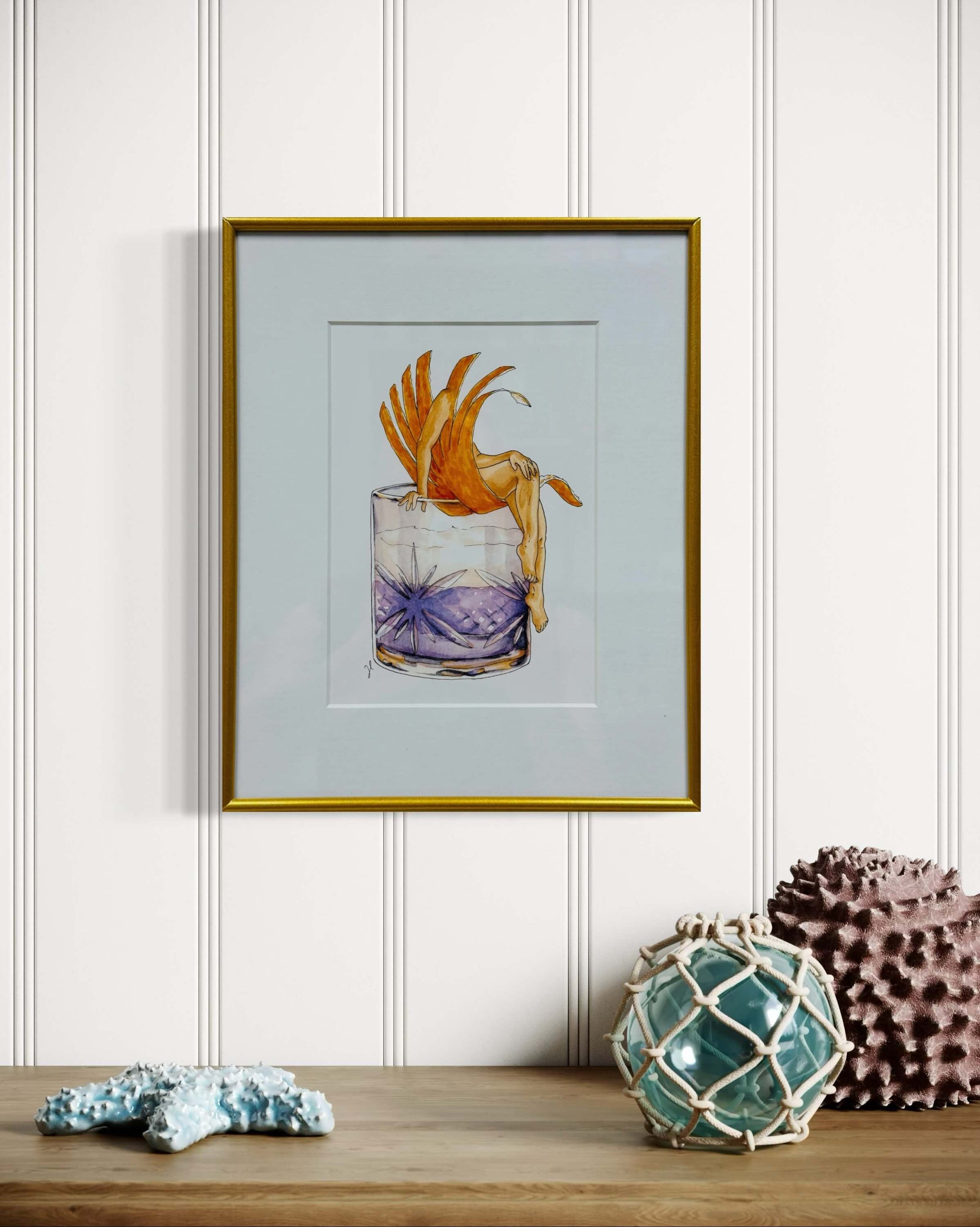 Empress Gin Sour Print by Maridad Studio - Framed