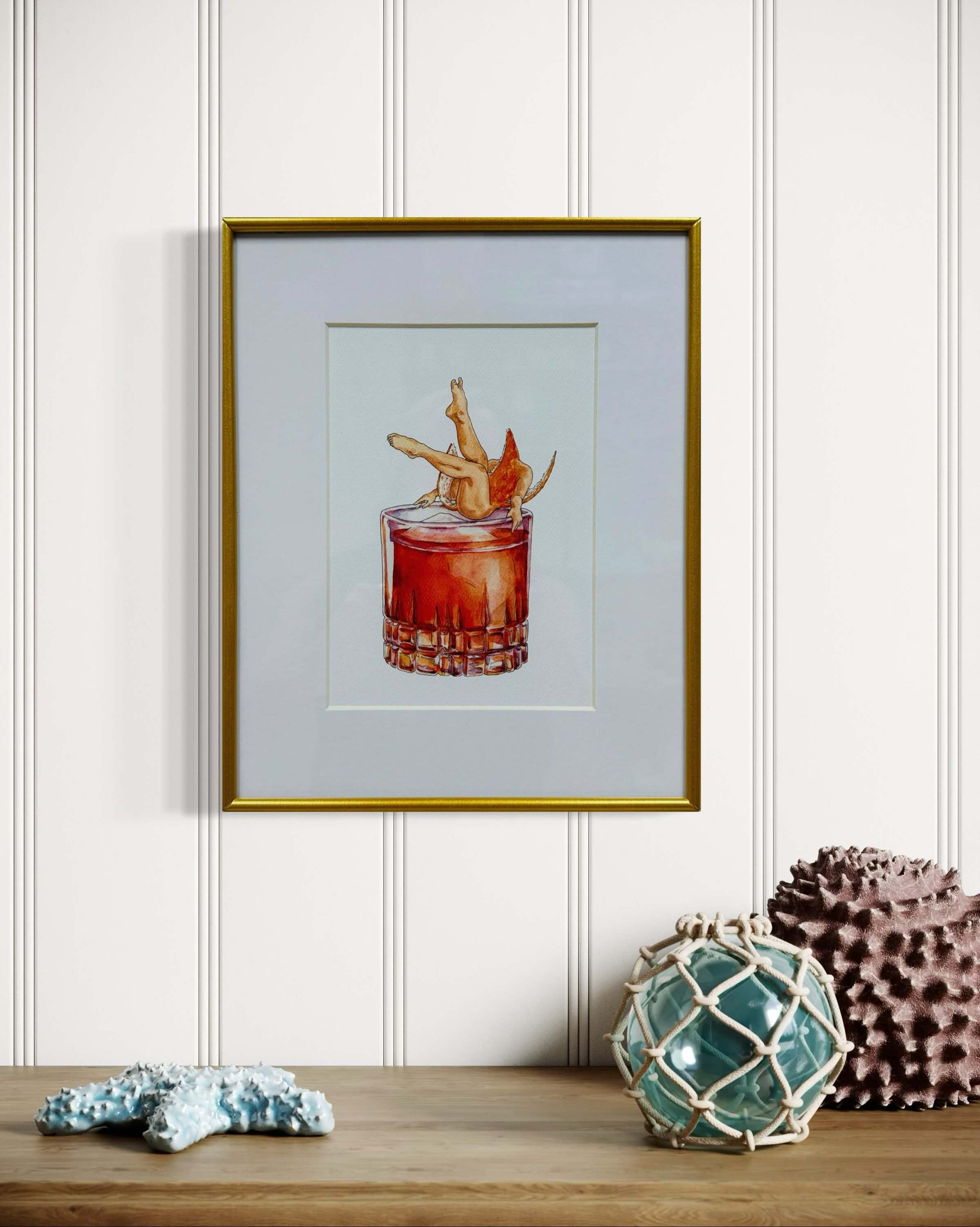 Negroni Print by Maridad Studio - Framed