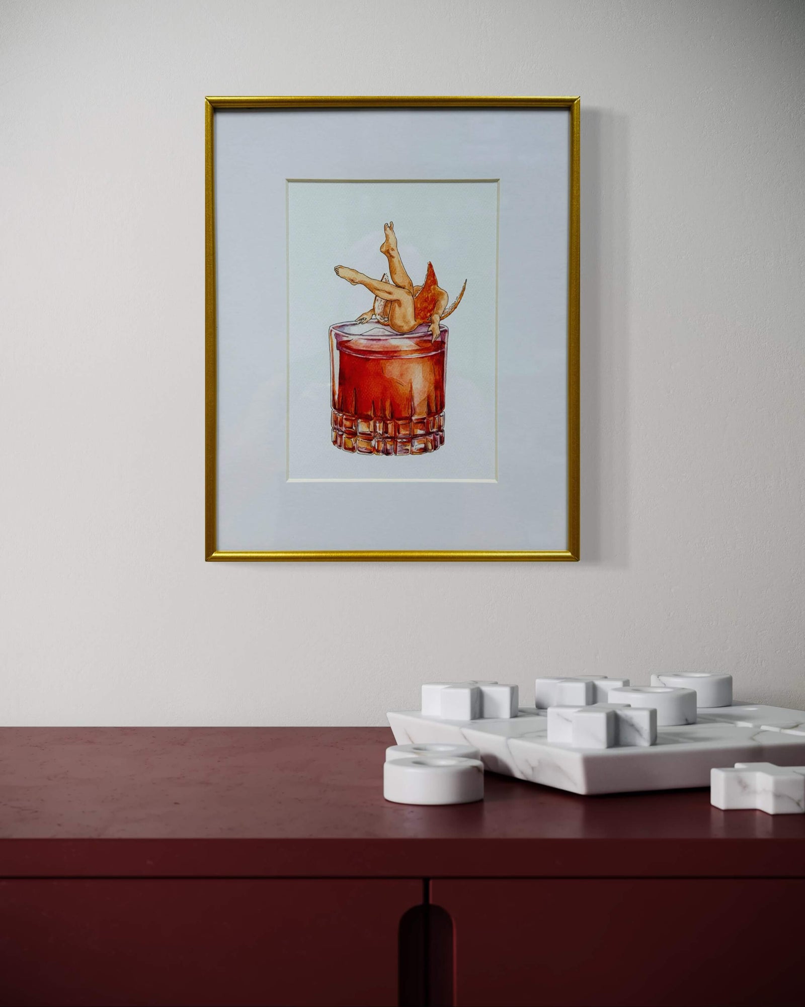 Negroni Print by Maridad Studio - Framed