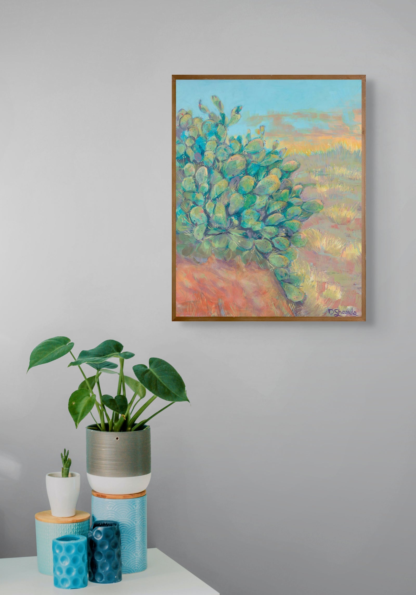 Prickly Pear At Big Bend by Debbie Shands Celusniak