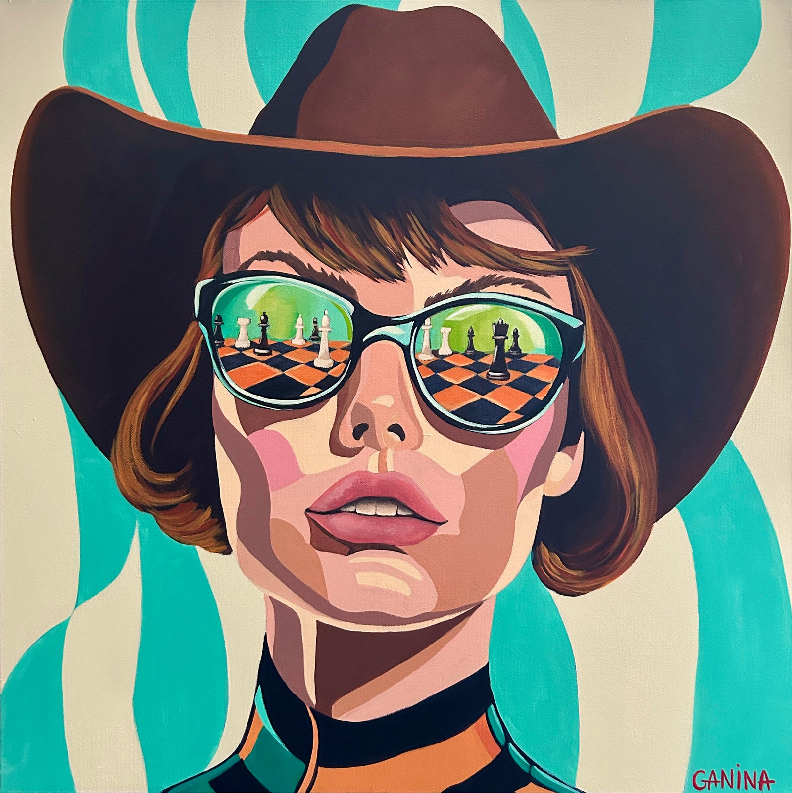 Queen's Gambit Print by Anna Ganina