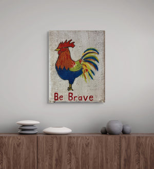 Be Brave by Ricardo Zamora - White