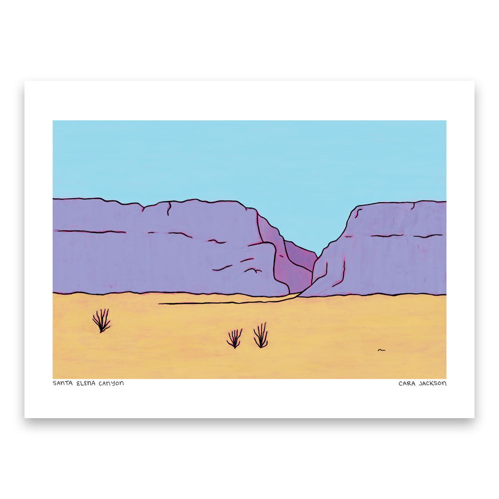 Santa Elena Canyon Print by Cara Jackson + 12"x16"