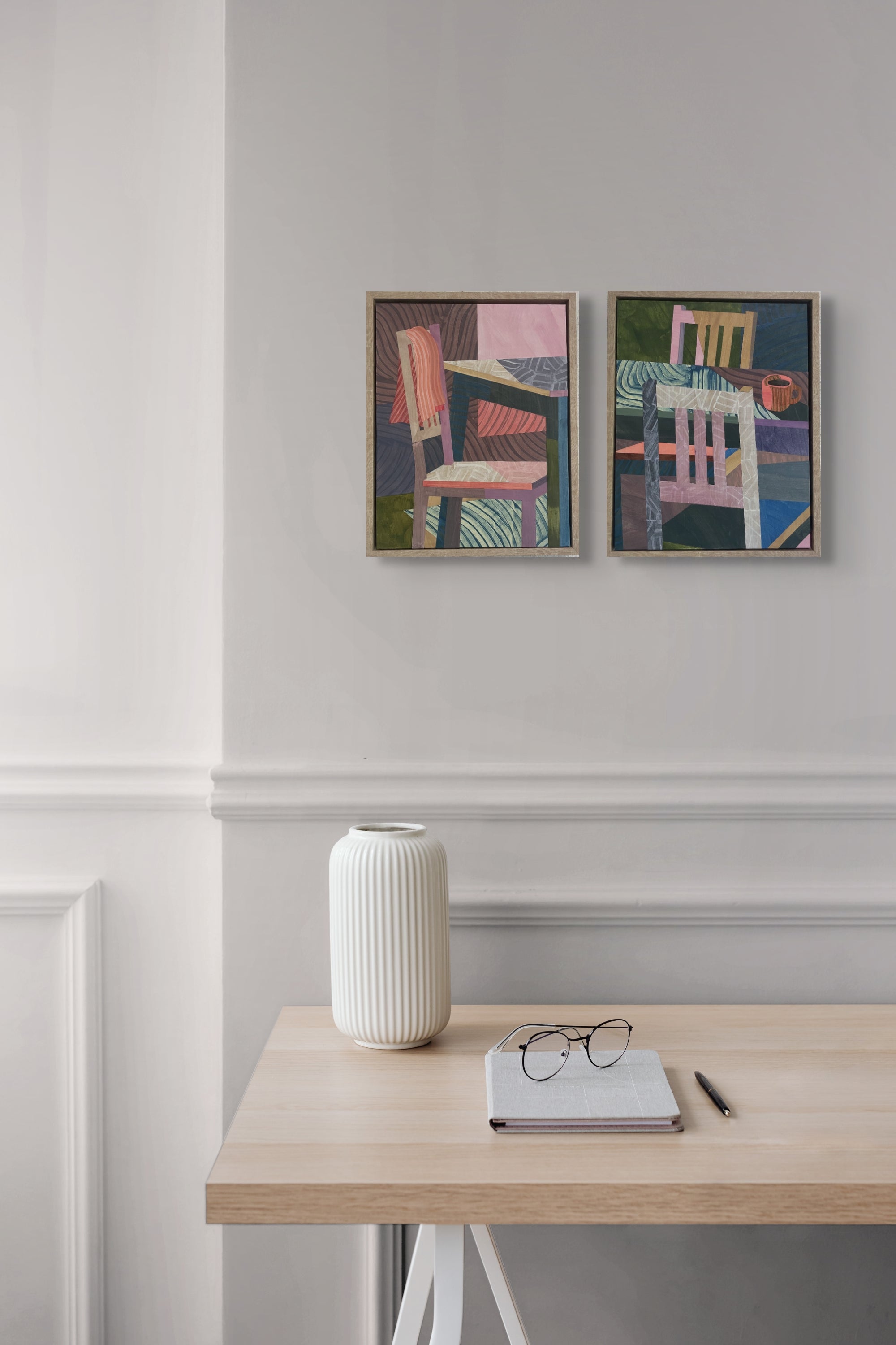 Table Diptych 2 by Clara Hart