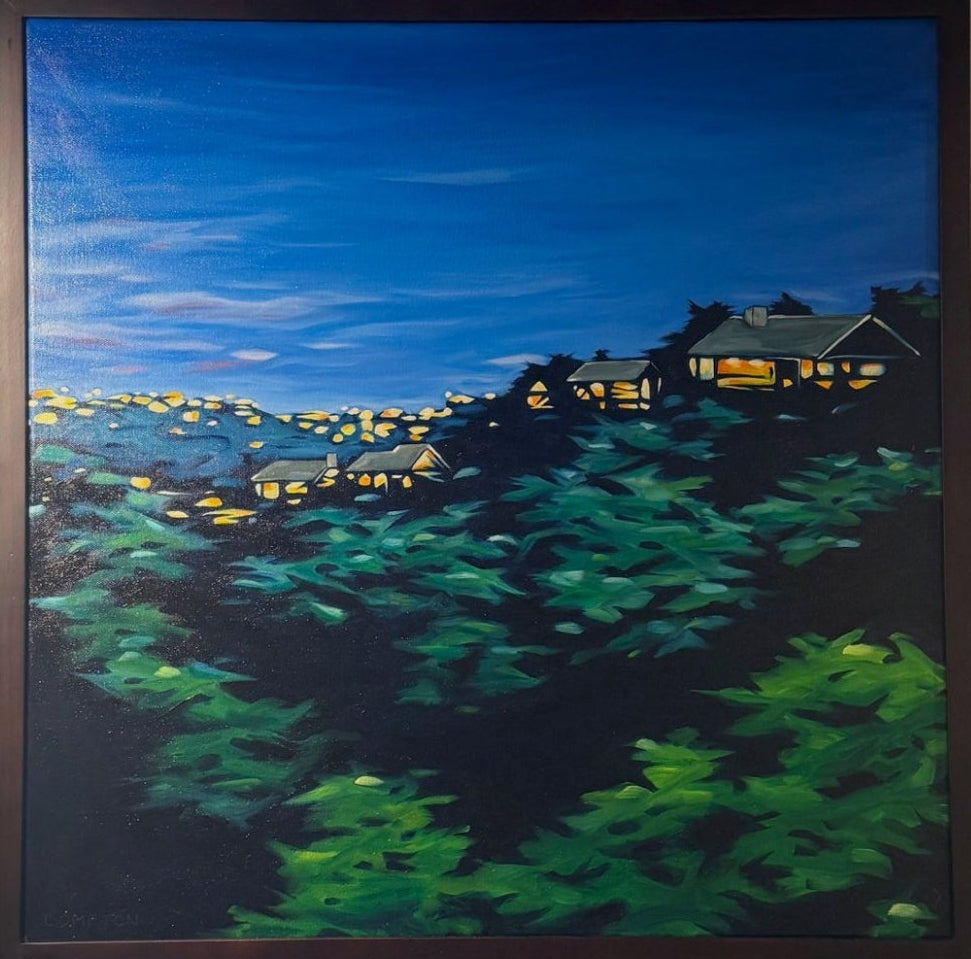 Dusk from Back Deck, Lost Creek by Elizabeth Compton