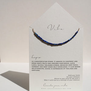 Lapis + Silk Necklace by VIBE