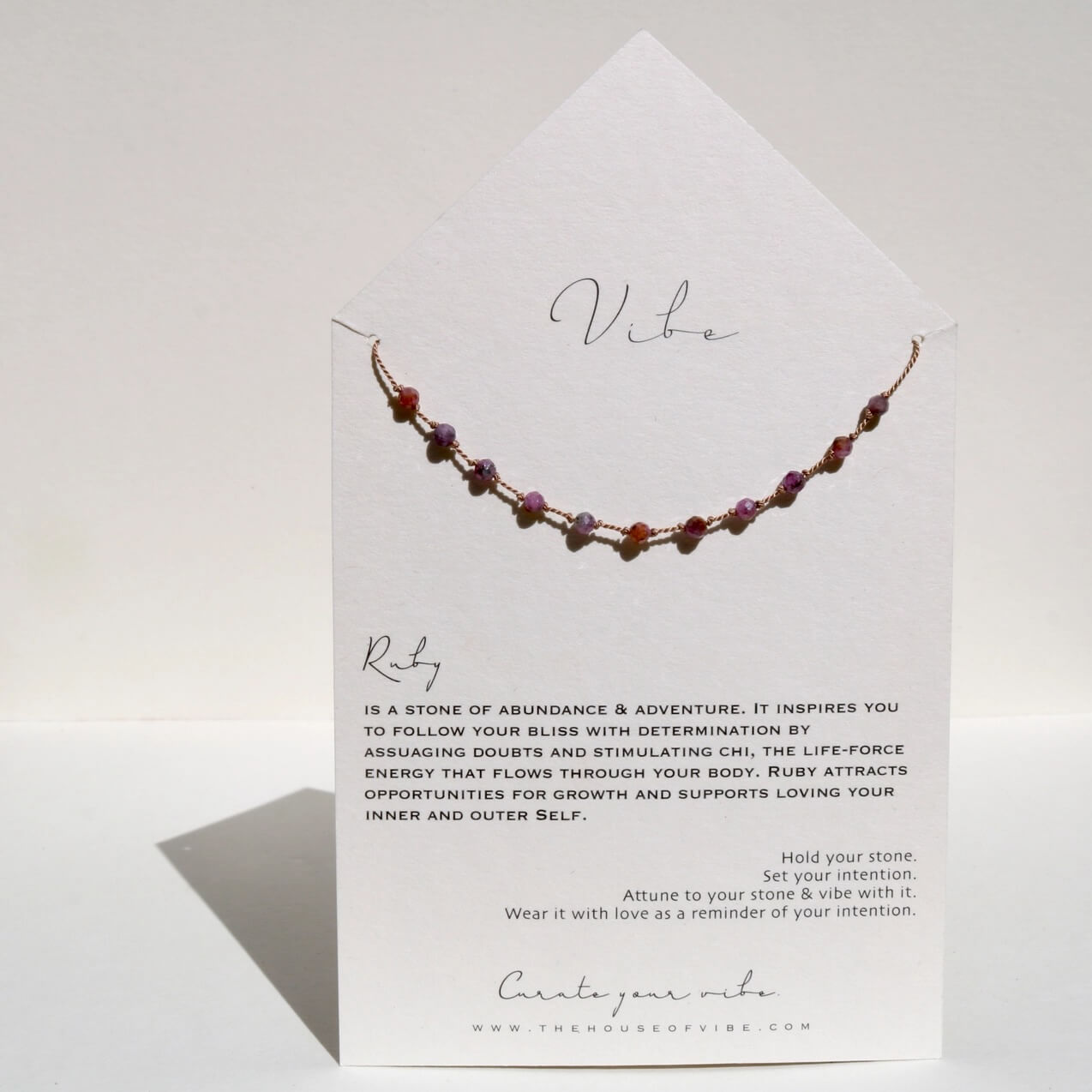 Ruby + Silk Necklace by VIBE